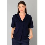 Yest - Top - Donkerblauw - Korte Mouwen - V-hals