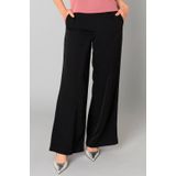YEST - Burgunda Bottoms - Pantalon - Zwart