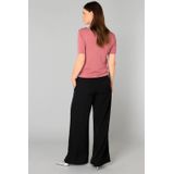 YEST - Burgunda Bottoms - Pantalon - Zwart