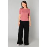YEST - Burgunda Bottoms - Pantalon - Zwart