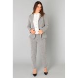 Yest - Getailleerde Blazer - Grijs Melange