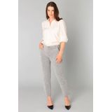 Yest - Straight Regular Waist - Pantalon - Grijs Melange