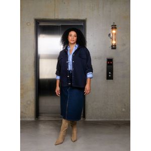 Yesta - Jasje A005722 HADIYA - Donker Blauw - Dames Jassen
