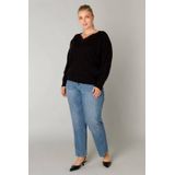 Yest Curve - Pullover - Zwart - Fijn Gebreid