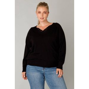 Yest Curve - Pullover - Zwart - Fijn Gebreid