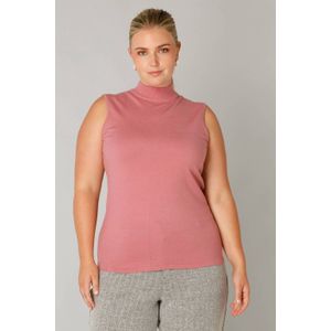 Yest Curve - Top - Oudroze - Mouwloos - Met Col