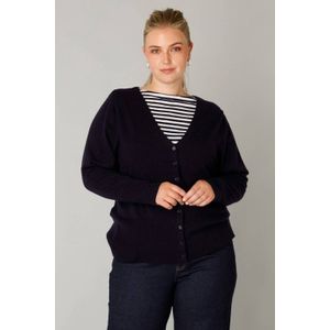 Yest Curve - Vest - Donkerblauw - Fijn Gebreid
