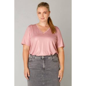 Yest - Curve - Glitter Top - Roze