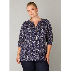 Yest Curve - Top - Donkerblauw - Lange Mouwen - Ronde Hals