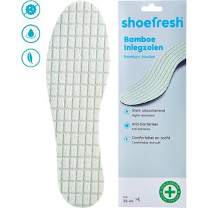 Shoefresh Bamboe Inlegzolen – Geurvreters voor schoenen – Anti zweet inlegzooltjes – Maat 35-46 - 1 paar