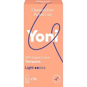 Yoni Tampons - Light - 100% Biologisch Katoenen - 16 stuks