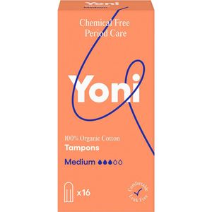 Yoni Medium Tampons - 16 stuks - Biologische Tampons