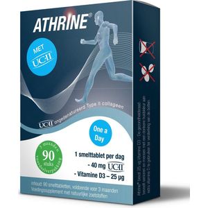 Athrine Smelttablet UC-11 + vitamine D3 90 tabletten