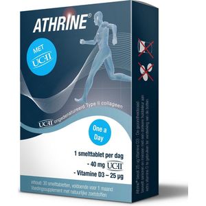Athrine UC-II en Vitamine D3 30 smelttabletten