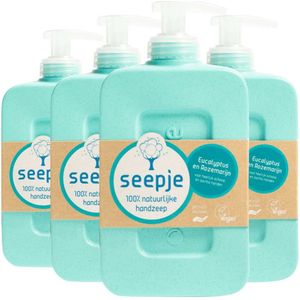 Seepje Handzeep - Eucalyptus en Rozemarijn – Natuurlijk Ingredienten - 4 x 300 ml