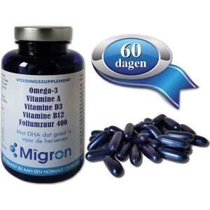 Migron Omega3 Vitamine AB12 Foliumzuur Capsules