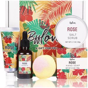 Spa Luxetique - Roses of Love - Wellness Geschenkset - Bruisballen - Verwenpakket voor Vrouwen