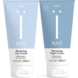 Naïf - Dagcrème & Nachtcrème Voordeelset - Gezichtsverzorging - 2x50ml