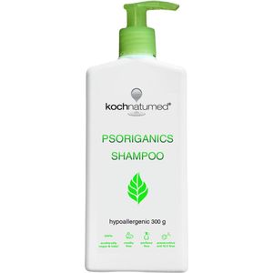 Psoriasis shampoo 300 g Psoriganics - 100% Natuurlijk - Seborroïsche dermatitis - Anti roos - Gevoelige huid