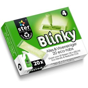 Blinky Alles - en vloerreiniger - Groene Beer - 20 Sachets - Met Sproeiflacon