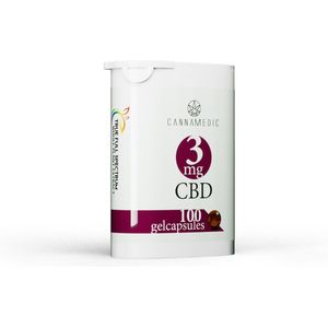 Cannamedic CBD capsules 3 mg - True Full Spectrum - 100% natuurlijk - 100 stuks (softgel)