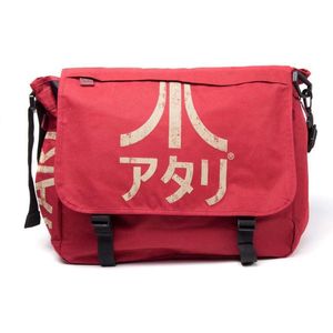 Atari Messenger Bag Dark Red with Japanese Logo