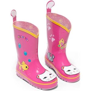 Roze kinderregenlaars Lucky Cat van Kidorable 31