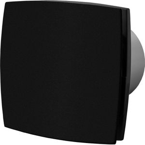 Badkamer ventilator timer 150 mm mat zwart Silent