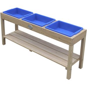 AXI Zand- en Watertafel - Natuurlijk Bruin - Hout - Met 3 Kunststof Bakken