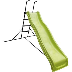 AXI - Vrijstaande Glijbaan - Limoen Groen - Antraciet - HDPE Kunststof