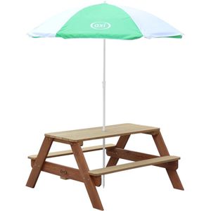 AXI Kinderpicknicktafel Nick met Parasol - Bruin