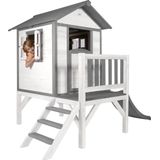 Lodge XL Spielhaus Classic - Graue Rutsche