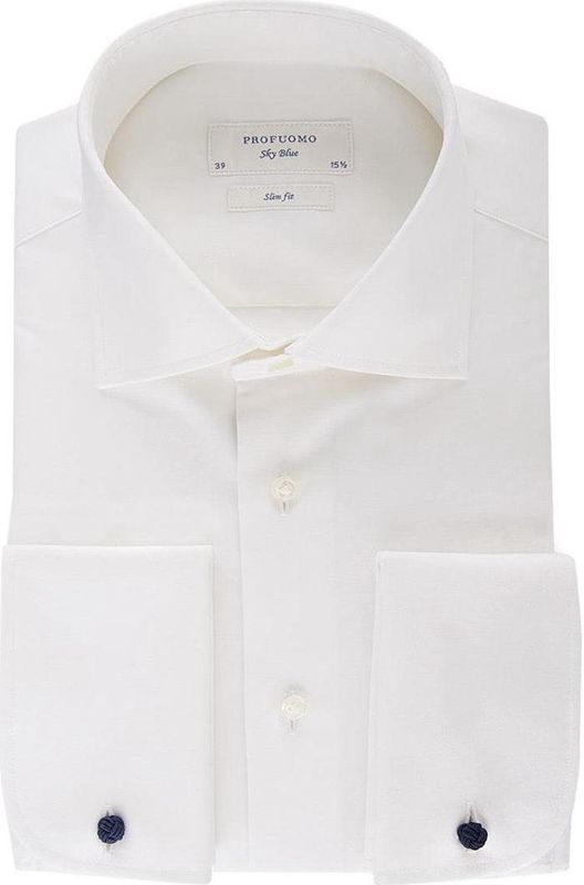 Profuomo - Sky Blue - Slim Fit Trouw Overhemd - Katoen - Strijkvrij