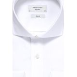 Profuomo - Slim Fit Overhemd - Wit - Katoen