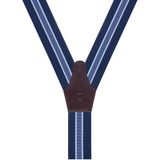 Profuomo Bretels Blauw BRACES LUXE 36MM STRIPE NAVY PP1L00002B/410