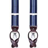 Profuomo Bretels Blauw BRACES LUXE 36MM STRIPE NAVY PP1L00002B/410