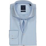 Profuomo - Slim Fit Overhemd - Lichtblauw - 100% Strijkvrij Katoen
