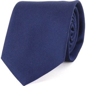 Profuomo - Stropdas Navy 01B - Luxe heren das van 100% Zijde - Effen