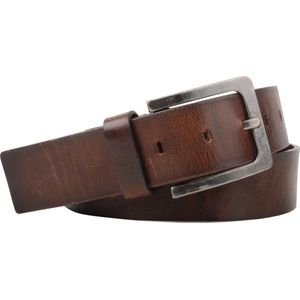 Riem Polish Bruin - Profuomo - Taille maat 90cm - Leer - Dames & Heren riem Effen