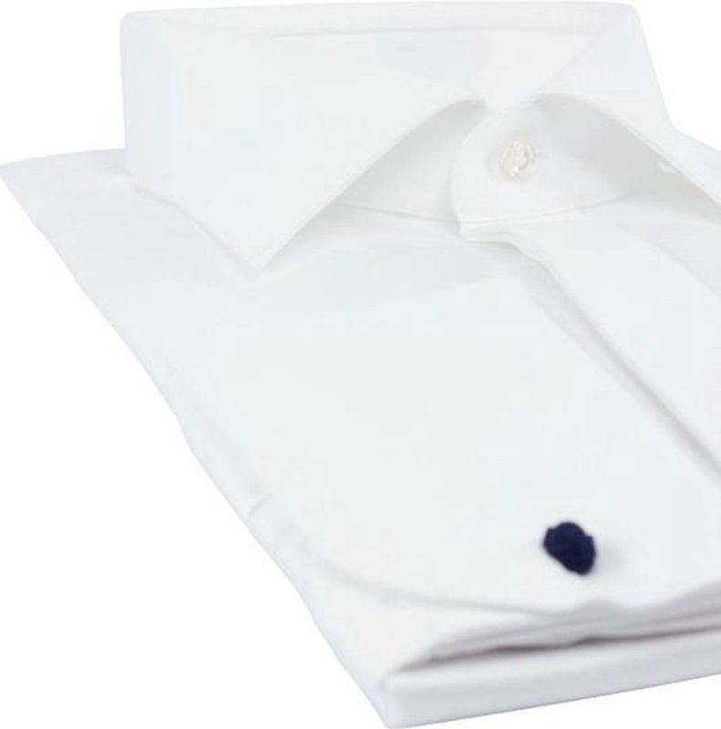 Profuomo - Overhemd - Wit - Katoen - Slim Fit