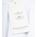 Profuomo - Overhemd - Wit - Katoen - Slim Fit