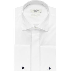 Profuomo - Overhemd - Wit - Katoen - Slim Fit