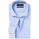 Michaelis - Slim Fit - Overhemd - Lichtblauw met Wit Gestreept - Strijkvrij
