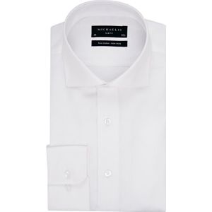 Michaelis - Overhemd Morris Slim Fit - Wit - Katoen