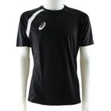 Asics - Sport Shirt - Zwart - Katoen