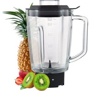 MOA Glazen Kan - Voor Blender of Smoothie Maker - Sterke blenderkan - Geschikt voor MOAMBC10 en MOAMB10B - 900ml