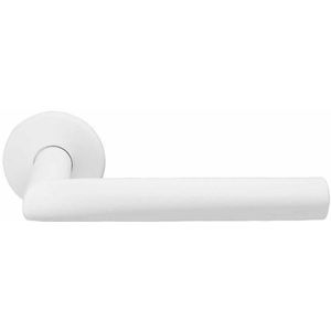 Deurklink BASICS LBII-19 op ronde rozet wit