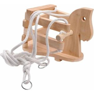 Slager - Schommel Paard - Hout - Beige - Voor Kinderen