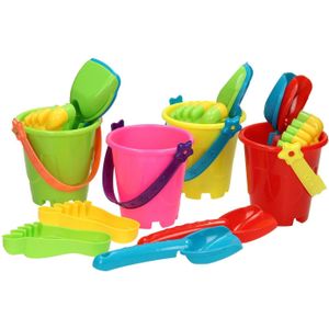 Strandsetje Mini - 5dlg - Kunststof - Emmertje en Schepjes