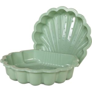 Zand- en Water Schelp - Pastel Groen - 2 delig - Kunststof